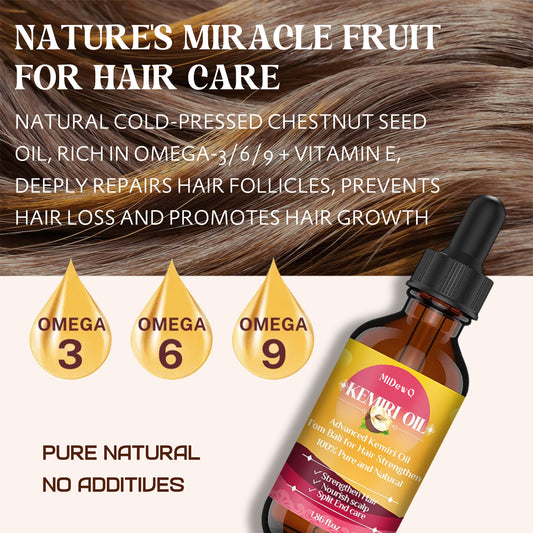 MiDewQ Kemiri Oil, Strengthening,Smooth and Glossy Hair,NourishingHair, Scalp with Split End Treatment,Oils for Hair Conditioning from Bali