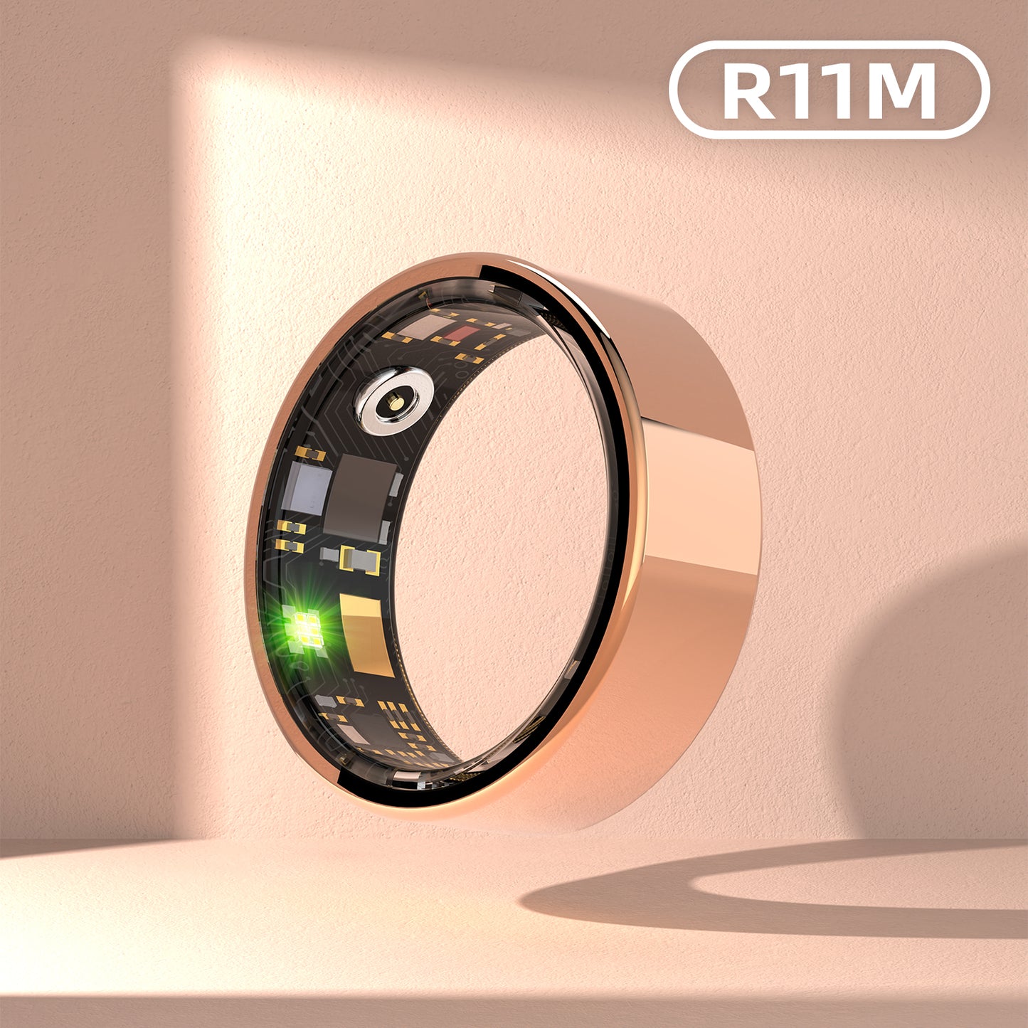 Wireless Smart Ring Wearable Fitness Tracker, RechargeableHealth Monitoring Heart Rate, Blood Pressure, Sleep Quality,Waterproof Long-Lasting Smart Fashion Ring
