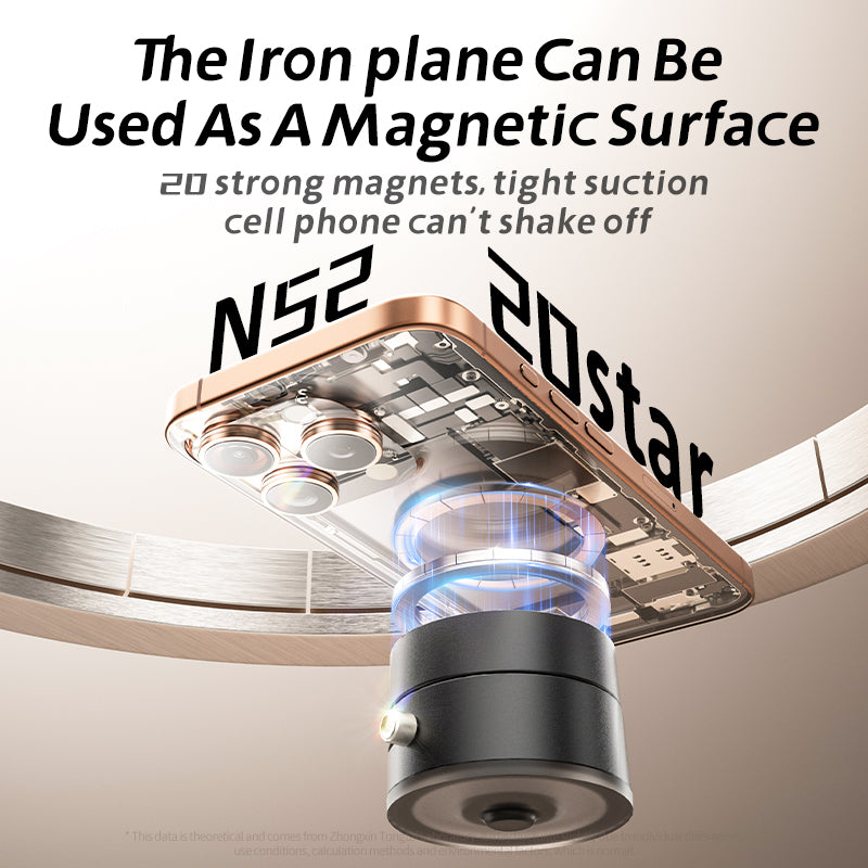 Magnetic Phone Holder Stand,Foldable AndRetractable,Multipurpose Phone Holder forCar,Strongmagnet, Portable